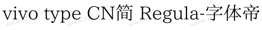 vivo type CN简 Regula字体转换